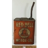 Image 1 : RED BELL MOTOR OIL CAN - 2 GAL