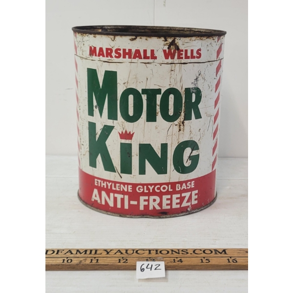 MARSHALL WELLS MOTOR KING ANTI-FREEZE GAL CAN