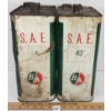 Image 2 : LOT OF 2 - B/A AUTOLENE MOTOR OIL GAL CANS