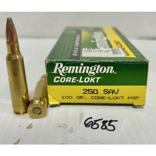 AMMO: 16X REMINGTON .250 SAVAGE - 100 GR SP