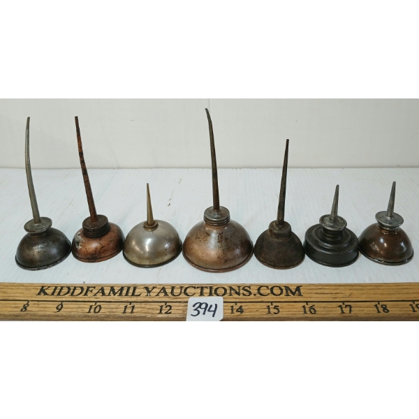LOT OF 7 - VINTAGE MINI OILERS - INCL EAGLE