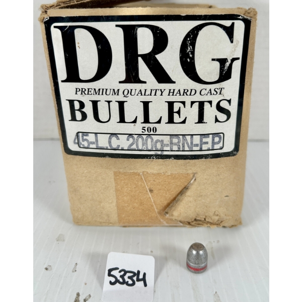 BULLETS: APPROX 250X DRG .45 CAL 200 GR LEAD RNFP