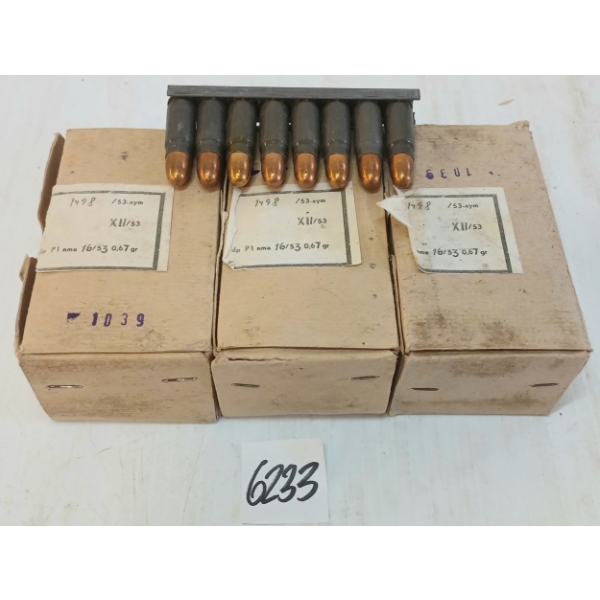 AMMO: 120X CZECHOSLOVAKIAN 7.62X25