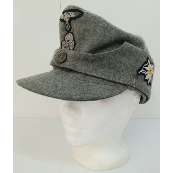 1943 SS M-43 ALPEN-WEISS CAP 