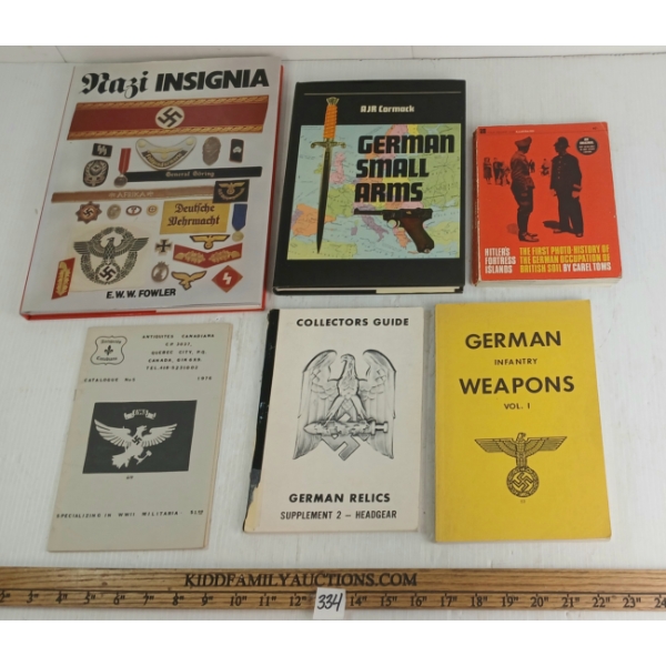 LOT OF 6 - WWII GERMAN PUBLICATIONS - INCL "GERMAN INFANTRY WEAPONS", "GERMAN SMALL ARMS", ETC