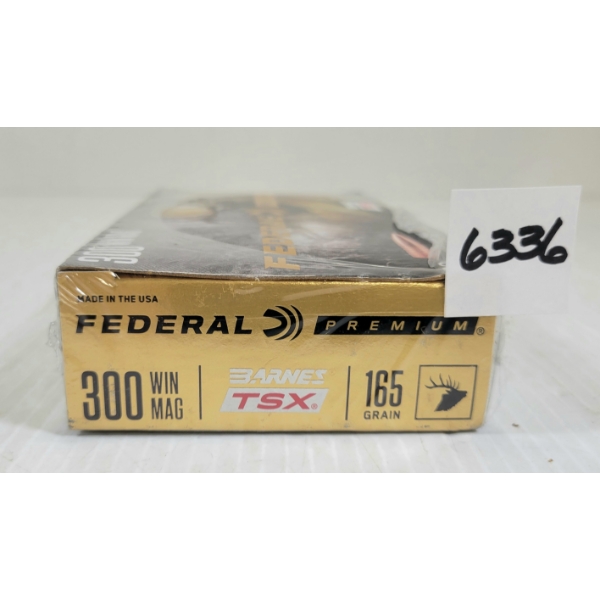 AMMO: 20X FEDERAL .300 WIN MAG - 165GR - TSX - SEALED