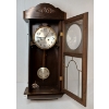 Image 3 : GERMAN MAHOGANY 8 DAY WALL MOUNT CLOCK