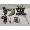 Image 1 : JOB LOT - HYSKORE RIFLE SIGHT IN VISE, NOISE CANCELING HEADPHONES, GUN SOCKS, ETC