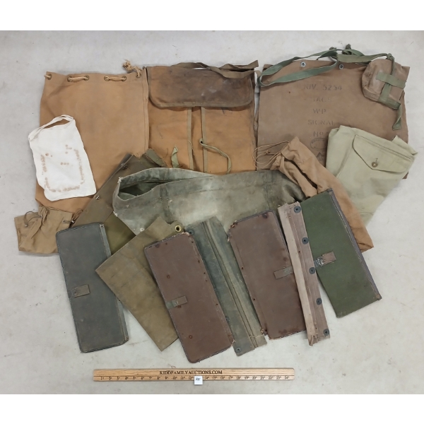 JOB LOT - MISC CANVAS GEAR, BAGS & ACCESSORIES