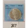 Image 3 : 1964 CDN SILVER DOLLAR - CCCS GRADED