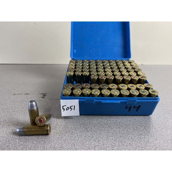 AMMO/BRASS: 80X .44 SPECIAL - RELOADS, 20X MIXED BRASS