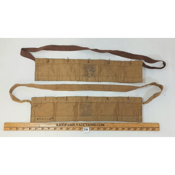 LOT OF 2 - WWII CDN .303BALL CARTRIDGE BELTS