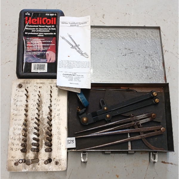 LOT OF 3 - VERITAS TRANSFER / LOG SCRIBE, TAP DIE SET & THREAD REPAIR KIT