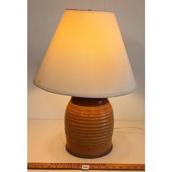 STONEWARE POTTERY LAMP