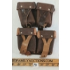 Image 1 : LOT OF 2 - RUSSIAN MOSIN NAGANT LEATHER MAG POUCHES