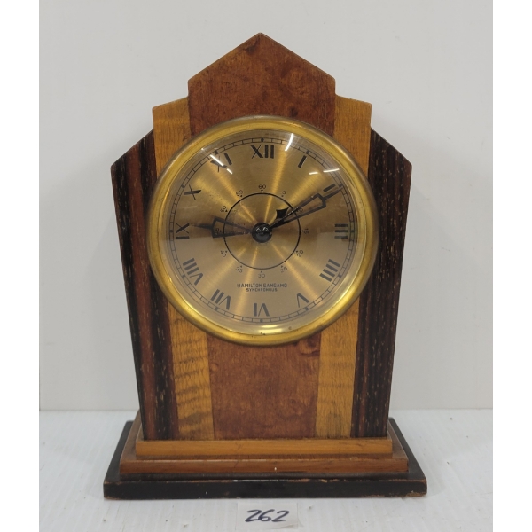 HAMILTON SANGAMO SYNCHRONOUS ELECTRIC MANTEL CLOCK