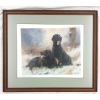 Image 1 : "LABRADORS" BY JOHN TRICKETT (PRS BRITISH ARTIST) - FRAMED PRINT