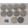 Image 1 : LOT OF 10 - 1962-1968 CDN 25 CENT SILVER COINS