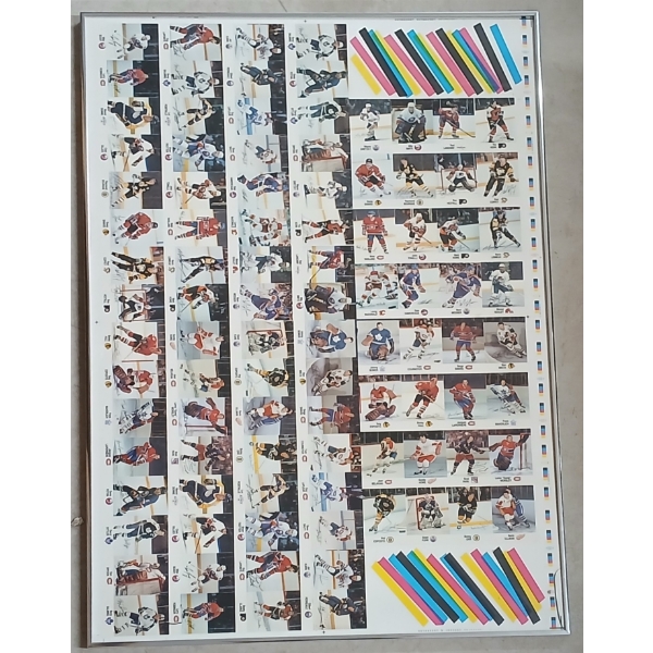 FRAMED 1998-1999 ESSO NHL ALL-STAR HOCKEY CARDS UNCUT SHEET