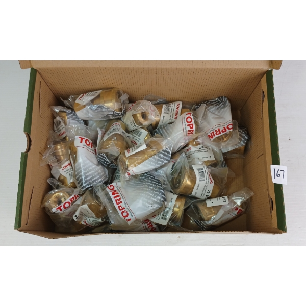QTY OF TOPRING COUPLER HYDRAULICS - ISO "B" 1/2 (F) NPT BRASS