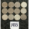 Image 1 : LOT OF 12 - 1950-1972 CDN 10 CENT COINS