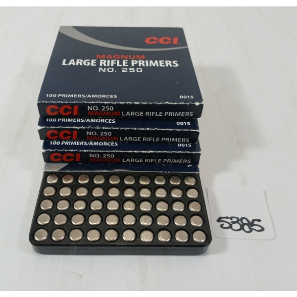 PRIMERS: APPROX 400X CCI NO. 250 LARGE RIFLE PRIMERS