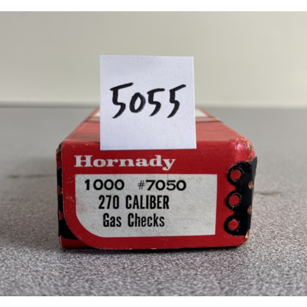 BULLETS: 1000X HORNADY .270 GAS CHECKS - SEALED