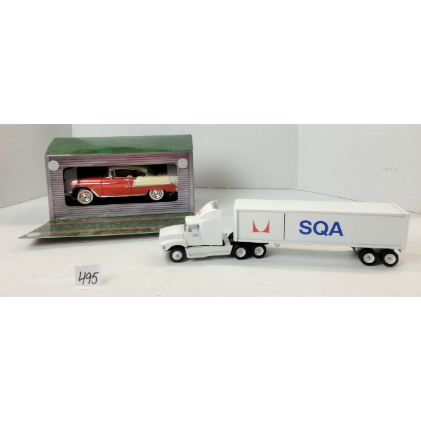 LOT OF 2 - WINROS & WIX DIECAST MODELS - SQA TRUCK & BEL AIR