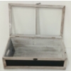 Image 2 : LOT OF 2 - DISPLAY BOX & DECORATIVE WOOD TRAY