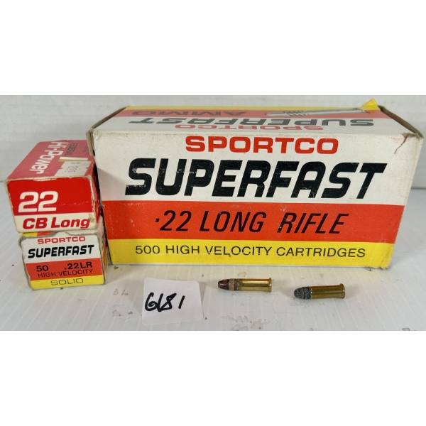 AMMO: APPROX 495X MIXED .22 LONG & .22 LR 