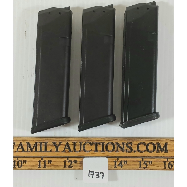 LOT OF 3 - GLOCK 17 9MM MAGAZINES - PAL REQ. 