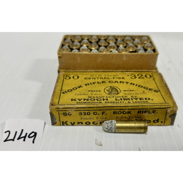 AMMO: 50X KYNOCH .320 ROOK RIFLE CARTRIDGES