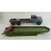 Image 2 : LOT OF 2 - LINCOLN TOYS PRESSED STEEL TRUCK & TRAILER