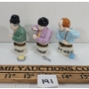 Image 3 : LOT OF 3 - RETROSPECT THE THREE STOOGES MINI FIGURINES