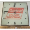 Image 2 : UNIVERSAL MILKING EQUIPMENT LIGHT UP WALL CLOCK