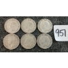 Image 2 : LOT OF 6 - 1948 CDN 25 CENT COINS