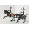 Image 3 : LOT OF 2 - BRITAINS SOLDIERS LEAD FIGURES - NO. 2 ROYAL HORSE GUARDS & 24 9TH LANCERS
