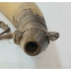 Image 4 : LOT OF 2 - BRASS & COPPER POWDER FLASK & POWDER HORN