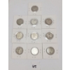 Image 2 : LOT OF 10 - CDN 25 CENT SILVER PCS - INCL 1942 & 1955, ETC.