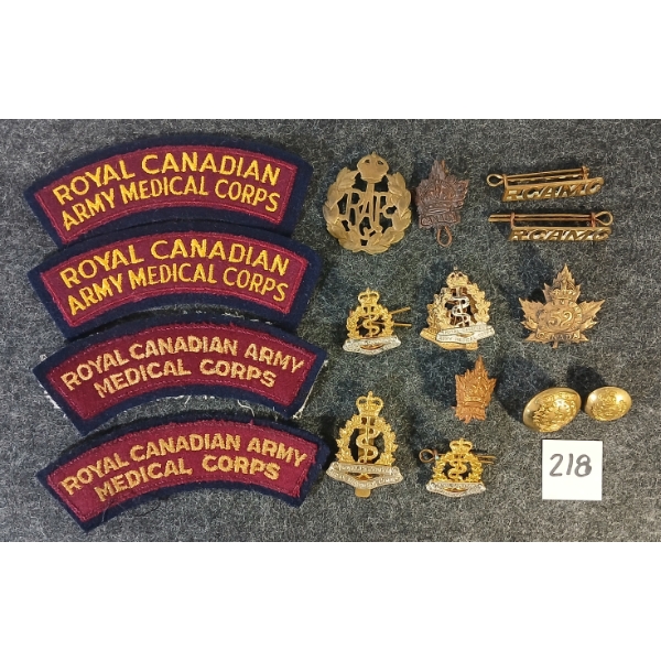 QTY OF CDN PATCHES, BUTTONS & BADGES