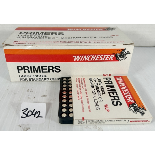PRIMERS: 1000X WINCHESTER LARGE PISTOL STANDARD & MAGNUM