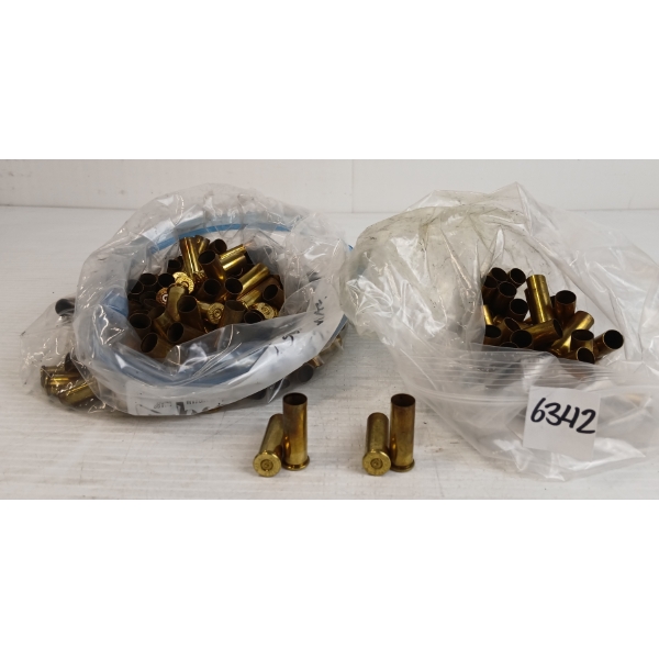 BRASS: APPROX 90X MIXED .38SPL & .357MAG - ONCE FIRED