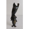 Image 2 : "SEALS" BY ISACI ETIDLOIE - SIGNED - STONE
