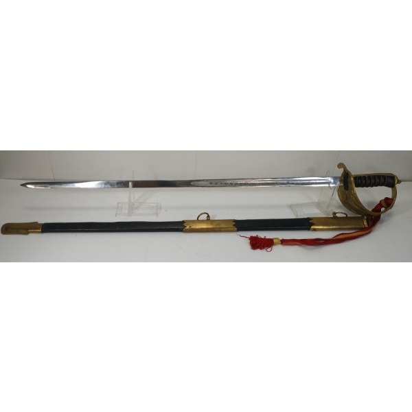 BRITISH ROYAL NAVY OFFICER'S SWORD W/ SCABBARD