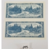 Image 2 : LOT OF 2 - 1954 CDN $5 BANKNOTES