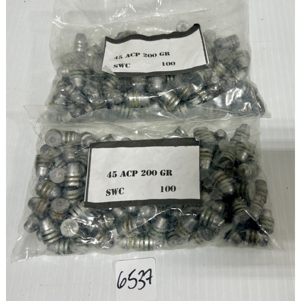 BULLETS: 200X .45 CAL 200 GR LEAD