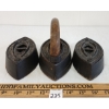 Image 2 : LOT OF 3 - TAYLOR FORBES CAST SAD IRONS