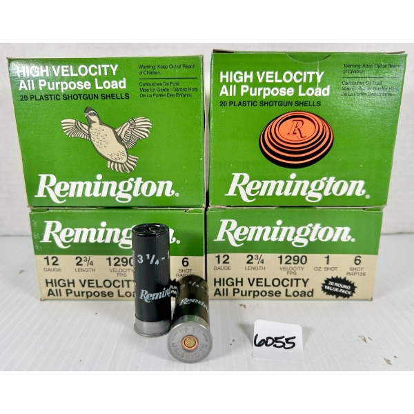 AMMO: 80X REMINGTON 12 GA 2-3/4 IN - #6
