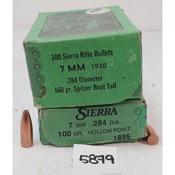 BULLETS: 200X SIERRA 7MM - 160GR - SPITZER BT