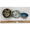 Image 1 : LOT OF 3 - CHINESE CLOISONNE ENAMEL DISHES - INCL ASHTRAY